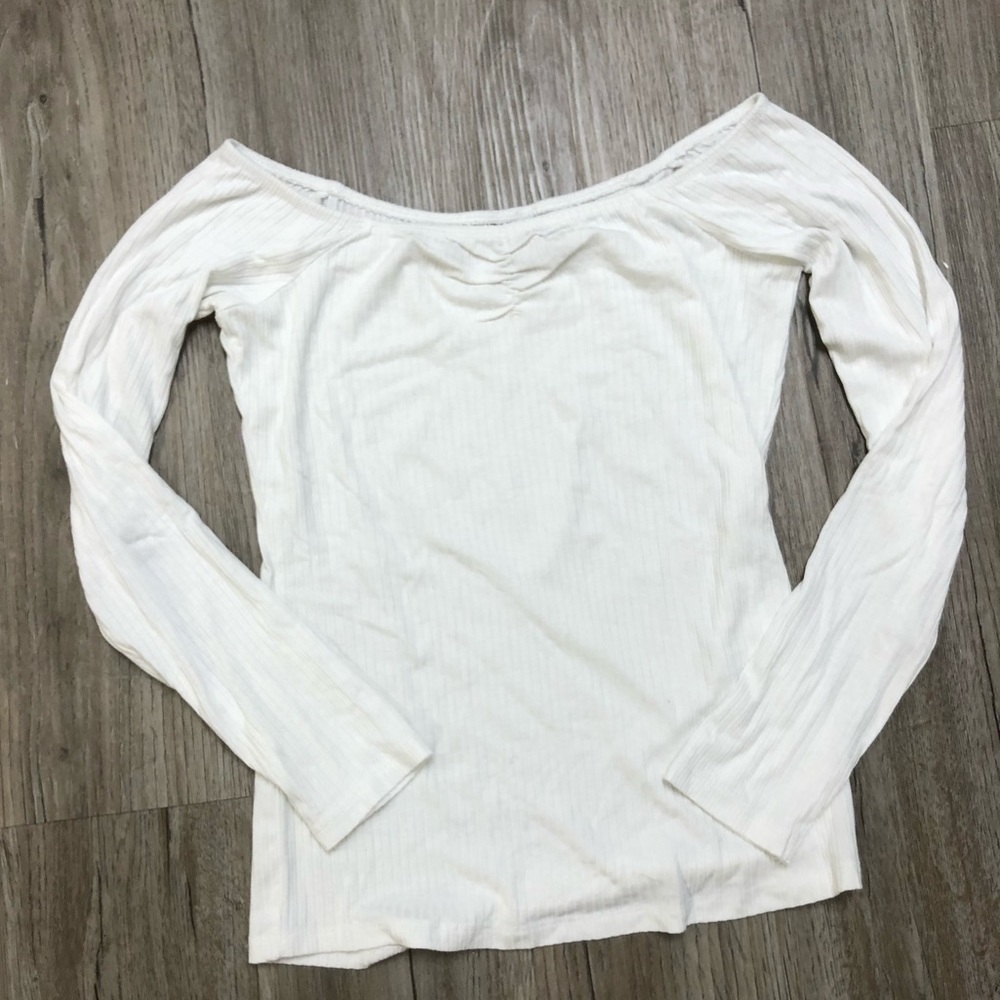ASOS- off shoulder long sleeve
